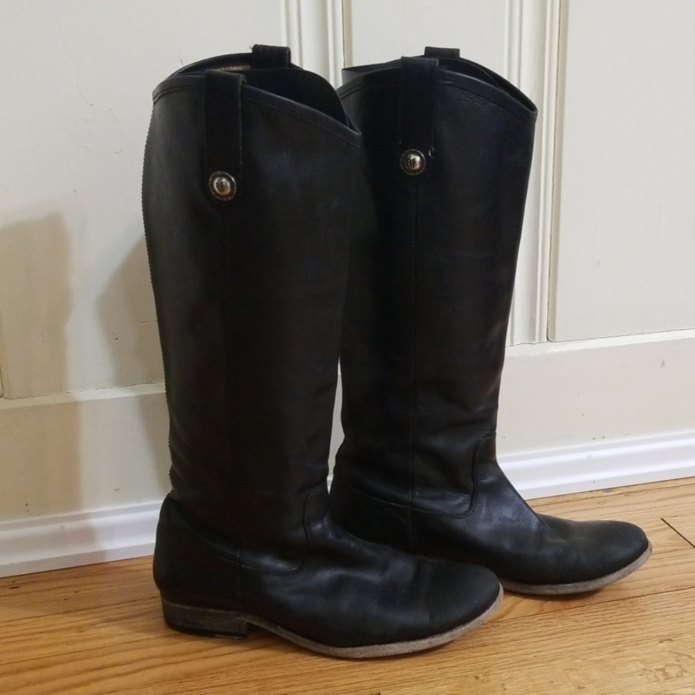 Frye Melissa Button pull on riding boots